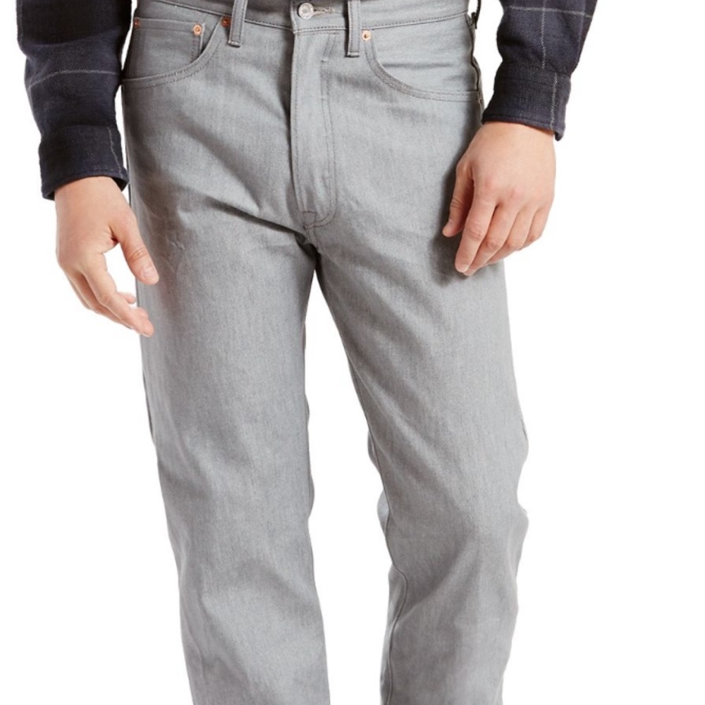 Levi's 501  Men's Straight Jeans in Soft Gray